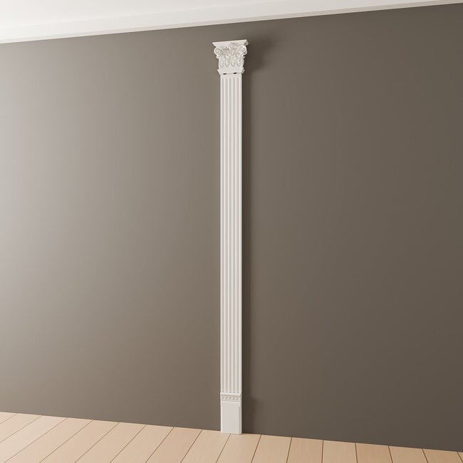 Grand Decor Pilasterkapiteel PL259R - polyurethaan, 21,6 x 19,1 cm