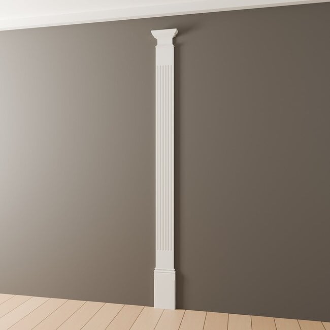 Grand Decor Pilasterkapiteel PL279 - polyurethaan, 27,2 x 17 cm