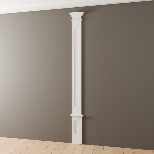 Grand Decor Pilastervoet PL266 - polyurethaan, 28,8 x 64 cm