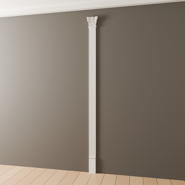 Grand Decor Pilastervoet PL277 - polyurethaan, 11 x 25,4 cm
