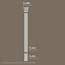 Grand Decor Pilasterset PL252 + PL250 + PL251N - polyurethaan, hoogte 241,5 cm