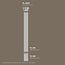 Grand Decor Pilasterset PL255 + PL253 + PL254N - polyurethaan, hoogte 239 cm
