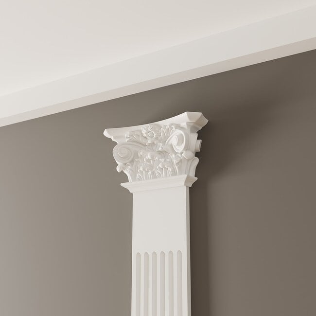 Grand Decor Pilasterset PL274 + PL273 + PL261 - polyurethaan, hoogte 253,3 cm