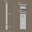 Grand Decor Pilasterset PL266 + PL275 + PL264 - polyurethaan, hoogte 301 cm