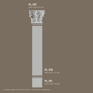Grand Decor Pilaster set PL271 + PL270 + PL257, hoogte 260 cm