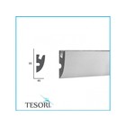 Tesori KD304 (95x45 mm), lengte 1,15 m - LED sierlijst voor indirecte verlichting XPS