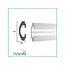 Tesori LED sierlijst voor indirecte verlichting XPS, KD112 (165 x 60 mm), lengte 1,15 m