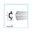 Tesori LED sierlijst voor indirecte verlichting XPS, KD119 (165 x 70 mm), lengte 1,15 m