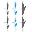 Tesori LED sierlijst voor indirecte verlichting XPS, KD401 (125 x 35 mm), lengte 1,15 m - Verzonken / Semi-Verzonken