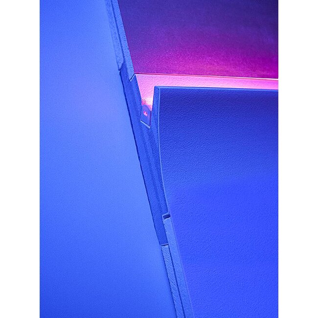 Tesori LED sierlijst voor indirecte verlichting XPS, KD402 (150 x 55 mm), lengte 1,15 m - Verzonken / Semi-Verzonken