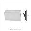 Tesori LED sierlijst voor indirecte verlichting XPS, KD403 (170 x 50 mm), lengte 1,15 m - Verzonken / Semi-Verzonken