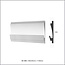 Tesori LED sierlijst voor indirecte verlichting XPS, KD406 (180 x 35 mm), lengte 1,15 m - Verzonken / Semi-Verzonken