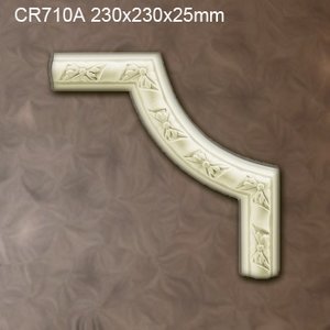 Grand Decor CR710A hoekbochten (230 x 230 mm), polyurethaan, set (4 hoeken)