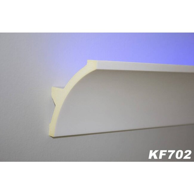 Grand Decor PU - LED sierlijst voor indirecte verlichting, KF702 (80 x 60 mm), lengte 2 m