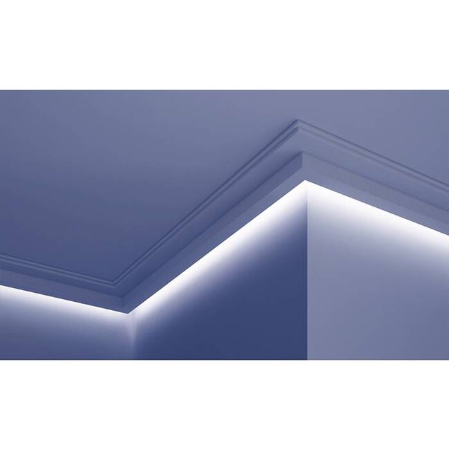 Grand Decor PU - LED sierlijst voor indirecte verlichting, KF705 (111 x 60 mm), lengte 2 m