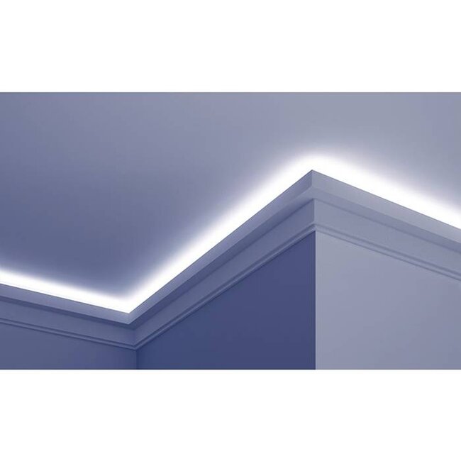 Grand Decor PU - LED sierlijst voor indirecte verlichting, KF705 (111 x 60 mm), lengte 2 m