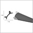 Grand Decor PU - LED sierlijst voor indirecte verlichting, KF706 (115 x 115 mm), lengte 2 m