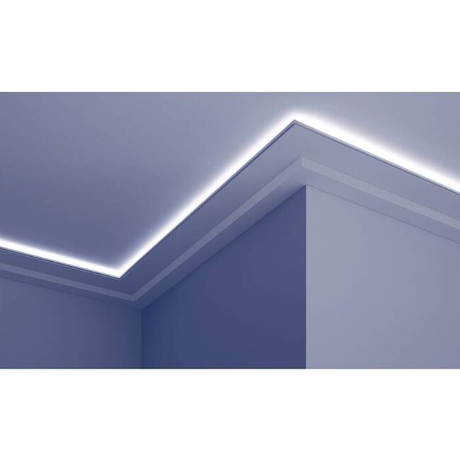 Grand Decor PU - LED sierlijst voor indirecte verlichting, KF707 (179 x 45 mm), lengte 2 m