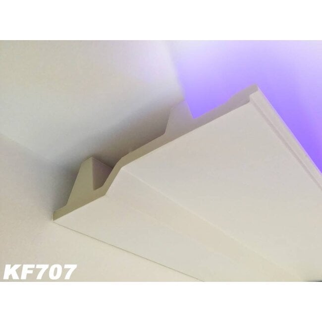 Grand Decor PU - LED sierlijst voor indirecte verlichting, KF707 (179 x 45 mm), lengte 2 m