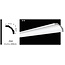 Vidella Plafondlijst, Sierlijst, VZ60 (60 x 60 mm), lengte 2 m