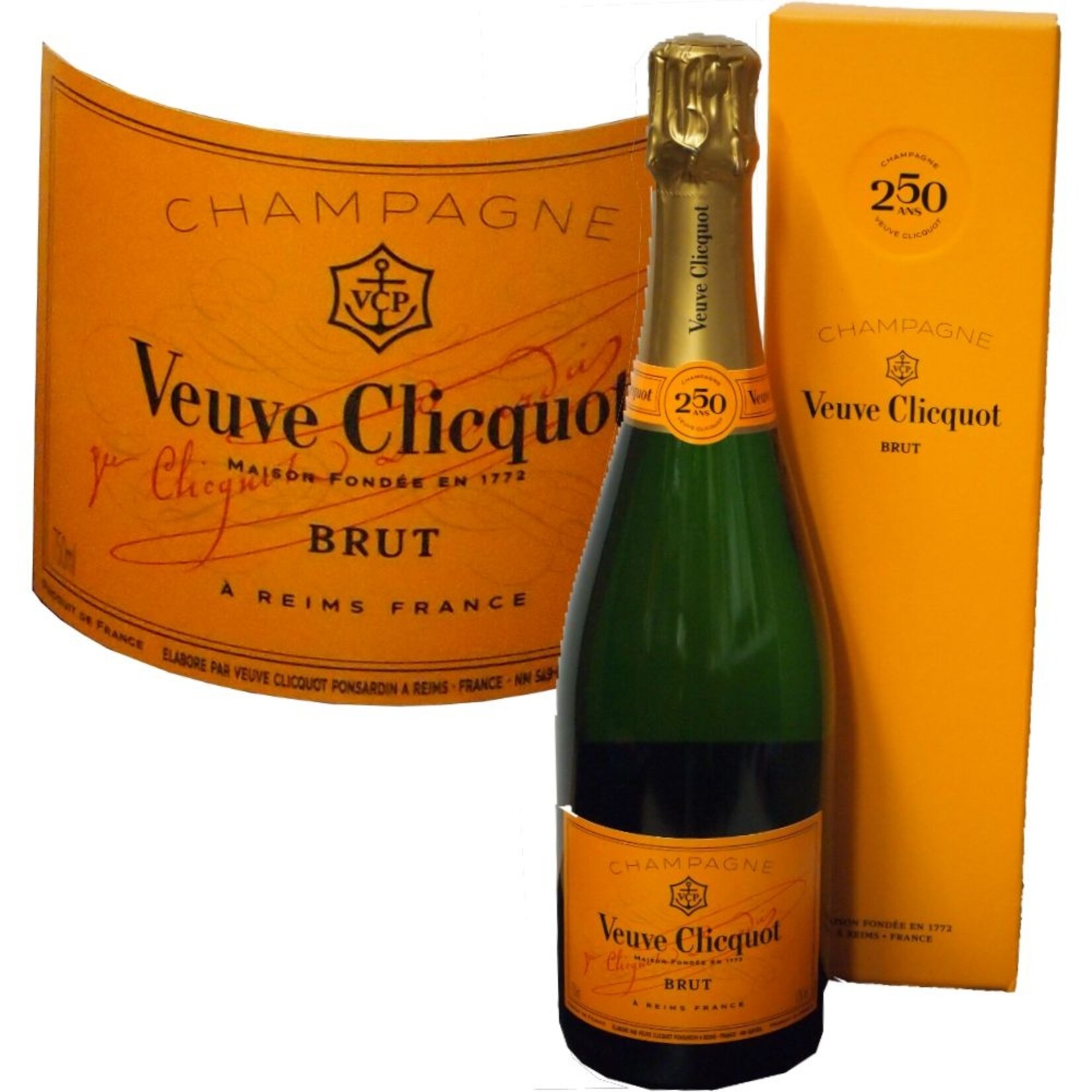 Veuve Clicquot Champagner Brut Carte Jaune in Geschenkpackung