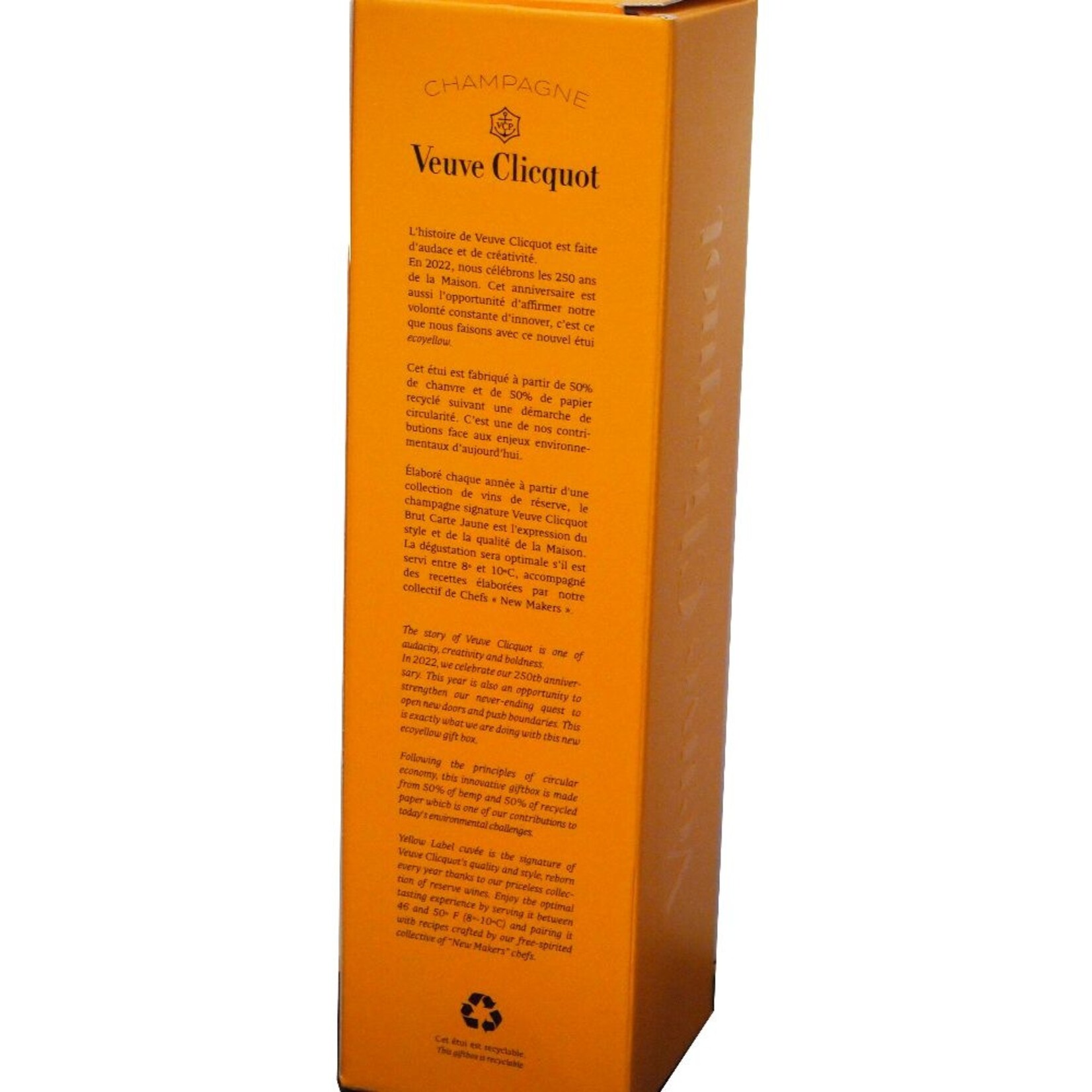 Veuve Clicquot Champagner Brut Carte Jaune in Geschenkpackung