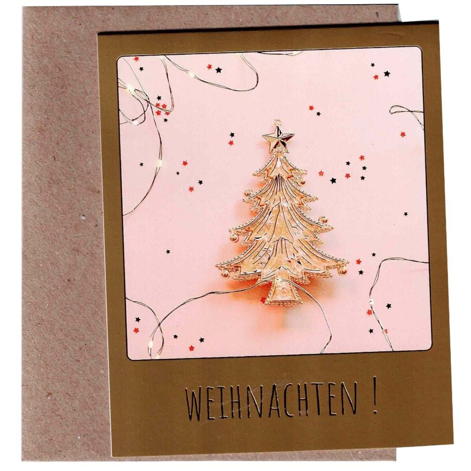 Karte Weihnachten! ideal zum Roséchampagner