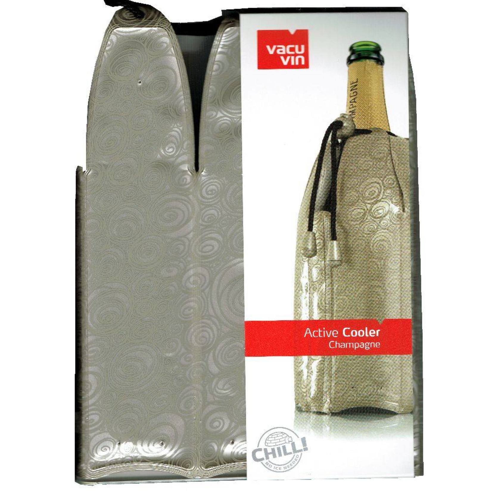 Vacu Vin Champagner schnell kühlen mit der praktischen Kühlmanschette von VacuVin