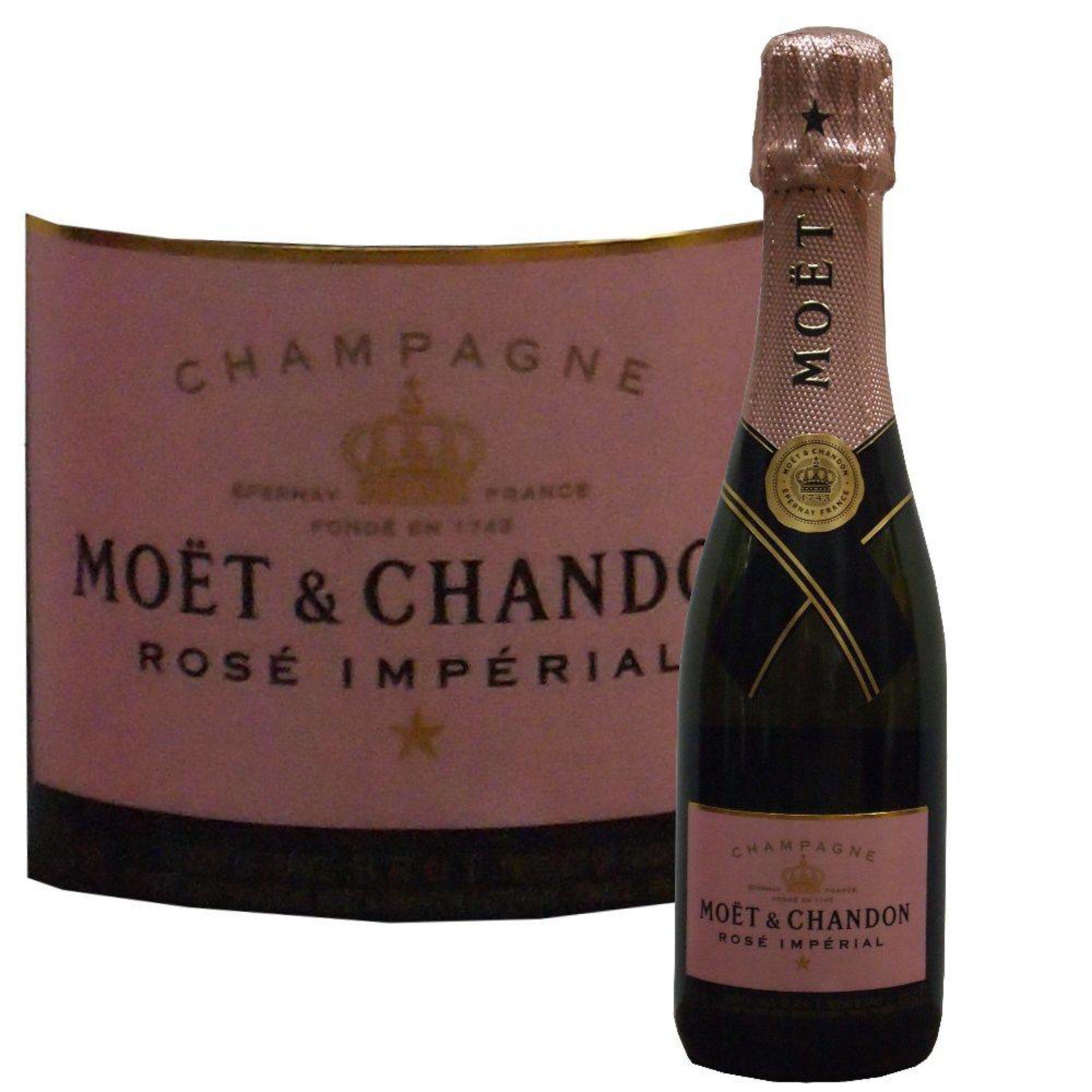 Moet & Chandon Champagner der kleine fruchtiger Rosé aus dem Champagnerhaus Moet & Chandon in der halben Flasche