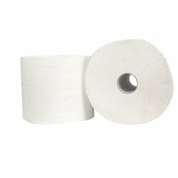 Putzpapier weiß 1-lagig | Putzrolle 28 cm x 1000 m | 2 Rollen Zellstoff