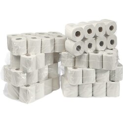 Toilettenpapier 3-lagig | 72 Rollen à 250 Blatt | 9 x 8 Rollen Zellstoff