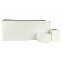 Einzelblatt-Toilettenpapier Bulkpack 2-lagig | 36 x 250 Blatt | Zellstoff gefaltet