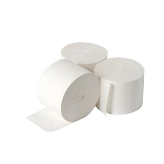 Huchem Toilettenpapier Coreless 2-lagig | 36 Rollen à 112,5 m (900 Blatt) | hülsenlos