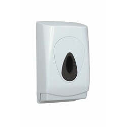 Toilettenpapierspender Bulkpack Wandmontage | ABS-Kunststoff weiß | Einzelblatt