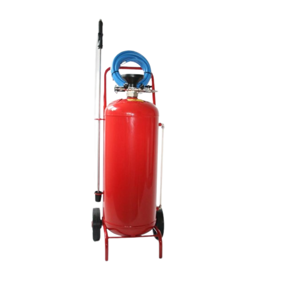 Huchem Schaumgerät FOAM 50 L rot | Druckluft-Schaumtank fahrbar | 10 m Druckschlauch