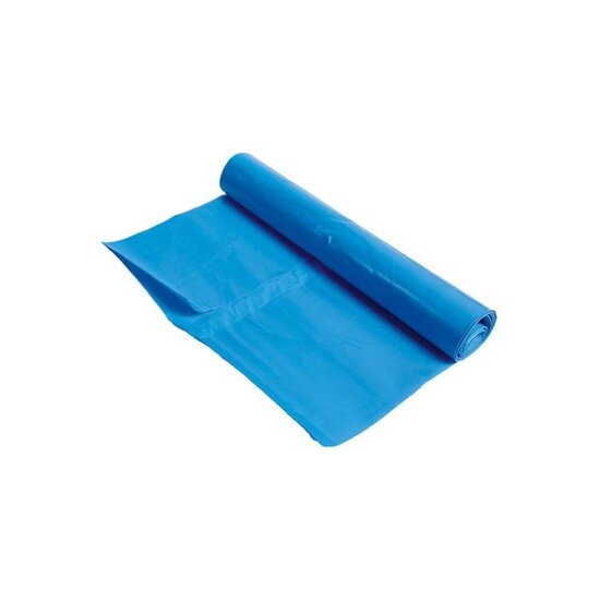 Huchem Müllsack 170 l blau 90 x 110 cm | LDPE extra stark T70 | Rolle 10 Stück