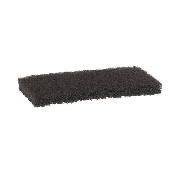 Huchem Scheuerpad hart schwarz 245 x 125 mm | Doodlebug | für Hand- und Stielpadhalter