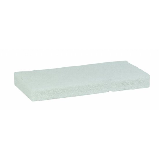Huchem Scheuerpad weich weiß 245 x 125 mm | Doodlebug | für glatte Oberflächen