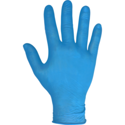 Latexhandschuhe blau gepudert | Einweghandschuhe | 100 Stück | Größe S bis XL