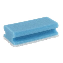 Scheuerschwamm mit Griff blau/weiß 140 x 70 x 42 mm | 10 Stück | extra stark