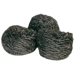 Edelstahl-Topfreiniger 60 g | 10 Stück | Edelstahlschwamm für Töpfe und harte Flächen