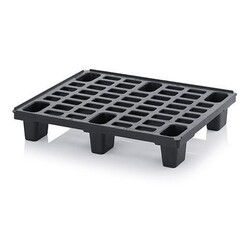 Kunststoffpalette Halbpalette 800 x 600 mm | Ultra Light | offenes Deck | nestbar