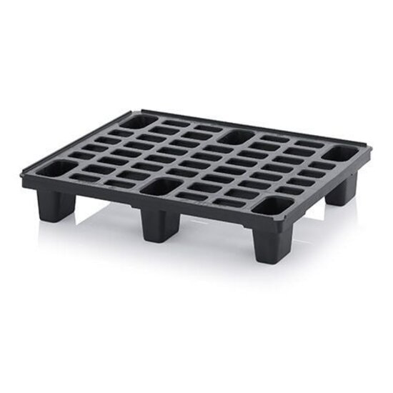 Huchem Kunststoffpalette Halbpalette 800 x 600 mm | Ultra Light | offenes Deck | nestbar