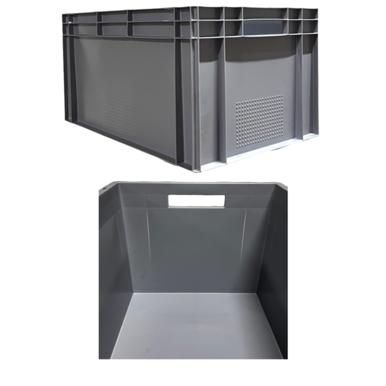 Huchem Eurobox 60 x 40 x 32 cm geschlossen | Stapelbehälter 53 Liter | Polypropylen