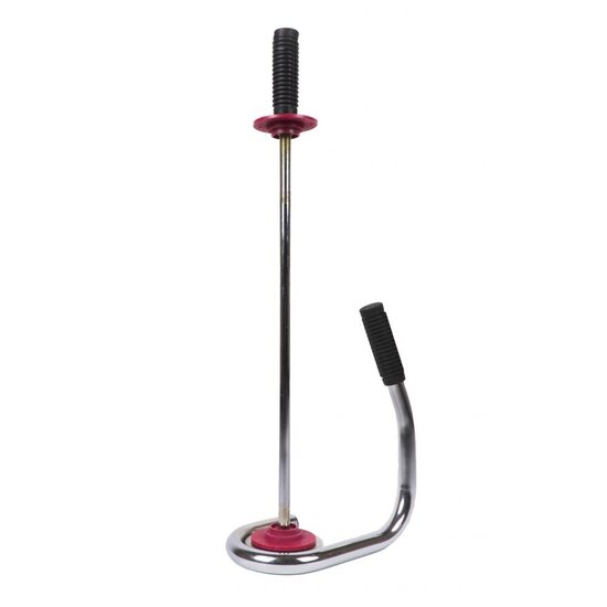 Huchem Handabroller für Stretchfolie verchromt | für Rollen 45 und 50 cm | ergonomisch