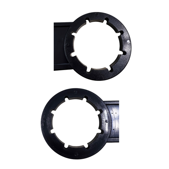 Huchem Kanisterschlüssel Kombi DIN 51 / DIN 61 | Deckelöffner für Kanister | 50 mm und 63 mm