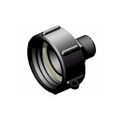 IBC-Adapter DIN 61 (S60x6) auf 3/4 Zoll Außengewinde | BSP | PP-GF mit Dichtung