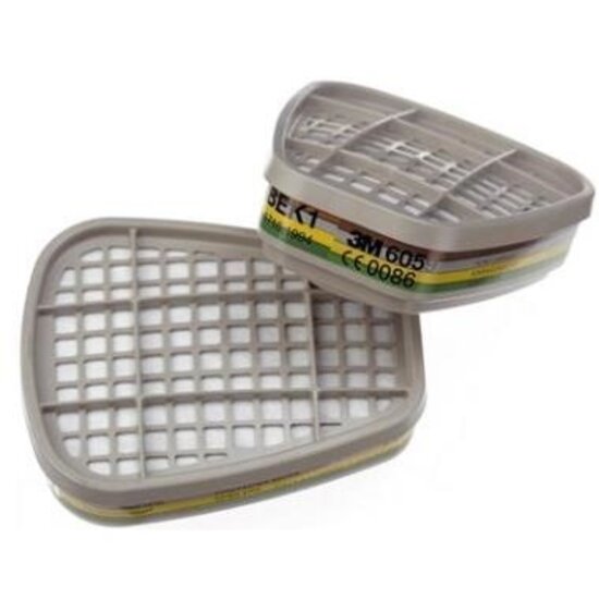 3M 3M 6059 Gas- und Dampffilter ABEK1 | Kombinationsfilter | Set 2 Stück