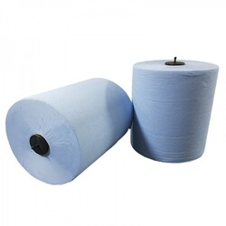 Handtuchrolle Matic blau 2-lagig 21 cm x 150 m | Zellstoff | Karton 6 Rollen
