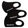 Huchem Wiederverwendbare Hygienemaske schwarz | Mund-Nasen-Maske aus Stoff | waschbar